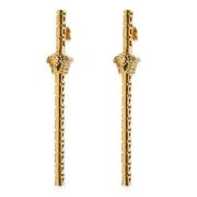 Pre-owned Fabric earrings Versace Pre-owned , Yellow , Dames