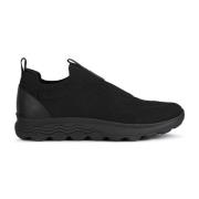 Zwarte Sneakers voor Mannen Geox , Black , Heren