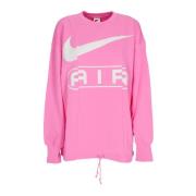 Oversized Crewneck Sweatshirt Playful Pink Nike , Pink , Dames