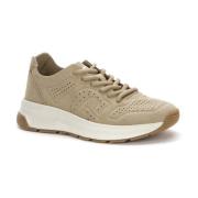 Beige Casual Veterschoenen Vrouwen Grunberg , Beige , Dames