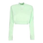 Hoge Hals Sweatshirt Chill French Terry Crop Nike , Green , Dames