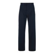 Getailleerde Rechte Broek Blauw Katoen Alexander McQueen , Blue , Here...