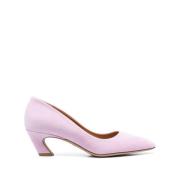 Lila Leren Pumps met Hak Chloé , Purple , Dames