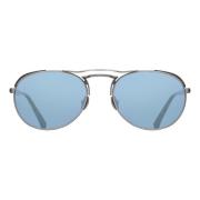 Antique Silver/Cobalt Blue Sunglasses Matsuda , Gray , Unisex