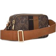 Bruin Leren Crossbody Cameratas Michael Kors , Brown , Dames