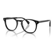 Zwart/Helder Blauwe Zonnebril Oliver Peoples , Black , Unisex