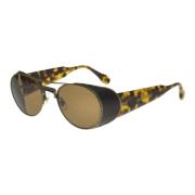 Antique Gold/Brown Sunglasses Matsuda , Brown , Unisex