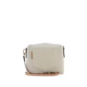 Denim handtas beige | afneembare band Pourchet Paris , Beige , Dames