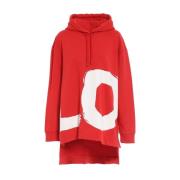 Rode Love Hooded Sweatshirt Aw23 Burberry , Red , Heren