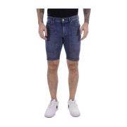 Denim Shorts voor Mannen Jeckerson , Blue , Heren