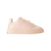 Pre-owned Leather sneakers Burberry Vintage , Beige , Dames