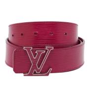 Pre-owned Fabric belts Louis Vuitton Vintage , Red , Dames