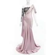 Pre-owned Silk dresses Alexander McQueen Pre-owned , Purple , Dames