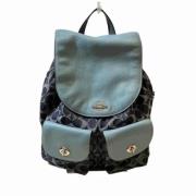 Pre-owned Leather backpacks Coach Pre-owned , Blue , Dames
