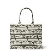 Jacquard Tote Tas Msgm , Multicolor , Dames