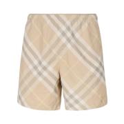 Strand Boxer Shorts Grijs Burberry , Multicolor , Heren