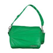 Groene Polyethyleen Handtas met Afneembare Banden Desigual , Green , D...