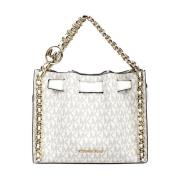 Stijlvolle Crossbody Tas met Ketting Inlay Michael Kors , White , Dame...