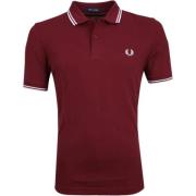 Piqué Polo Dubbele Streep Moderne Pasvorm Fred Perry , Brown , Heren
