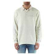 Rugby Style Cotton Sweatshirt Calvin Klein Jeans , Green , Heren