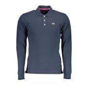 Blauw Katoenen Poloshirt met Borduurwerk La Martina , Blue , Heren