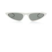 SL 703 003 Sunglasses Saint Laurent , White , Dames