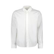Wit Katoenen Shirt met Logo Ami Paris , White , Heren