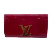 Pre-owned Leather wallets Louis Vuitton Vintage , Pink , Dames