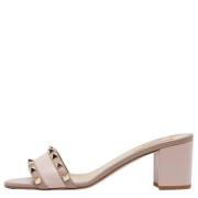 Pre-owned Leather heels Valentino Vintage , Pink , Dames