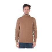 Stijlvolle Sweater Pullover Daniele Alessandrini , Brown , Heren