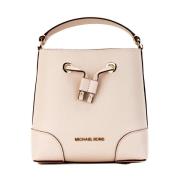 Pebble Leather Bucket Crossbody Tas Michael Kors , Pink , Dames