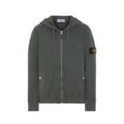 Rits Hoodie - Donkergrijs Stone Island , Green , Heren