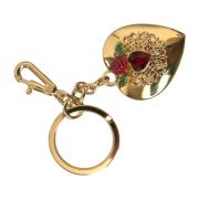 Bloemenhart hanger sleutelhanger Dolce & Gabbana , Yellow , Dames