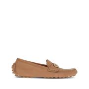 Bruine platte schoenen met ornamenthaken Salvatore Ferragamo , Brown ,...