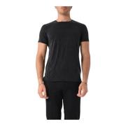 Cupro T-shirt met logo RRD , Black , Heren