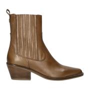 Cognac Enkellaarsjes Elegante Stijl Haboob , Brown , Dames