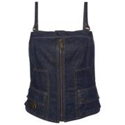 Pre-owned Denim tops Dolce & Gabbana Pre-owned , Blue , Dames