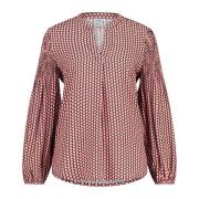 Blouse met patroon en losse pasvorm Emily Van den Bergh , Multicolor ,...