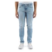 Slim Fit Five-Pocket Jeans Calvin Klein Jeans , Blue , Heren