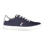 Blauwe Sneaker met Contrasterende Details Napapijri , Blue , Heren