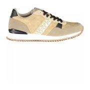 Beige Polyester Sneaker met Contrasterende Details Napapijri , Multico...