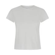 Witte Fitted Crew Tee Frame , White , Dames