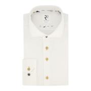 Wit Business Overhemd Slim Fit R2 Amsterdam , White , Heren