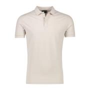 Beige Polo Met Korte Mouwen Cavallaro , Beige , Heren