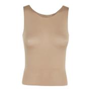 Mouwloze Tank Top MM6 Maison Margiela , Brown , Dames