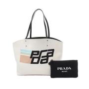 Pre-owned Leather prada-bags Prada Vintage , White , Dames