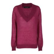 Stijlvolle Gebreide Kleding Federica Tosi , Pink , Dames