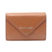Pre-owned Leather wallets Balenciaga Vintage , Brown , Dames
