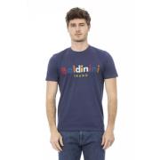 Baldinini Trend Blue Cotton T-Shirt Baldinini , Blue , Heren