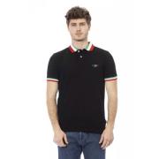 Trend Zwart Katoenen Polo Shirt Baldinini , Black , Heren